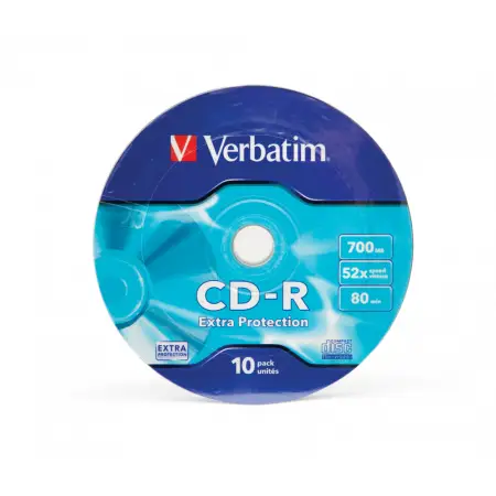 VERBATIM 43725 Verbatim CD-R wrap 10 700MB 52x EXTRA PROTECTION