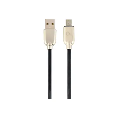 GEMBIRD CC-USB2R-AMmBM-2M Gembird kabel micro USB 2.0 AM-MBM5P (metalowe wtyki, kabel gumowany) 2m, czarny