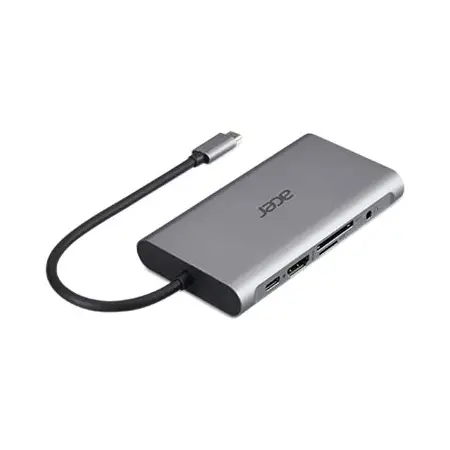 ACER 10in1 Mini Dock Type C dongle 3xUSB 3.0 1xHDMI 1xVGA 1xTypeC 1xSD 1xTF 1x1000M Ethernet 1xAudio (P)