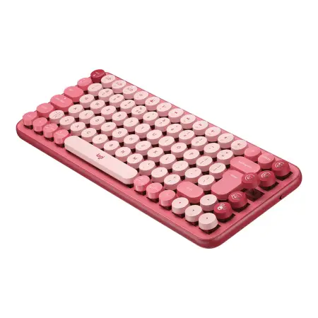 LOGITECH POP Keys Wireless Mechanical Keyboard With Emoji Keys - HEARTBREAKER ROSE INTNL (US)