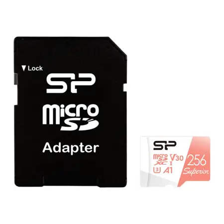 SILICON POWER memory card Superior Micro SDXC 256GB UHS-I A3 V30
