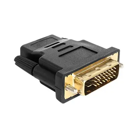 DELOCK 65466 Delock adapter DVI-D(M)(24+1)->HDMI(F), czarny