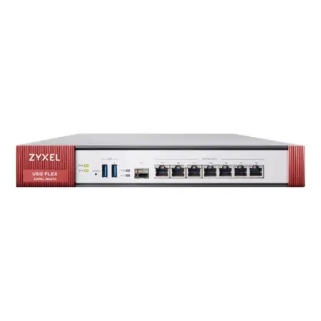 ZYXEL USG Flex Firewall 7 Gigabit user-definable ports 1xSFP 2xUSB Device only