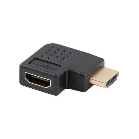 LANBERG adapter HDMI - HDMI M/F 4K kątowy prawo czarny