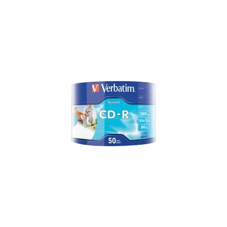 VERBATIM 43794 CD-R Verbatim 50pcs, 700MB, 52x, wrap INKJET PRINTABLE