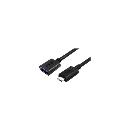 UNITEK Y-C476BK Kabel USB-C - USB-A M/F 15cm