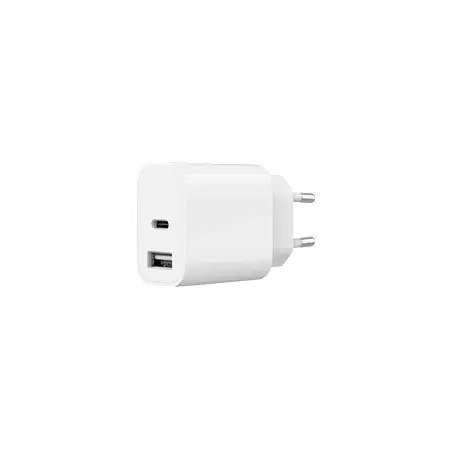 GEMBIRD 2-portowa uniwersalna ładowarka USB A+C 2.4 A kolor biały