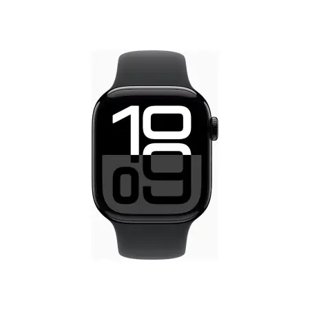 APPLE Watch Series 10 GPS 42mm Jet Black Aluminium Case with Black Sport Band - M/L