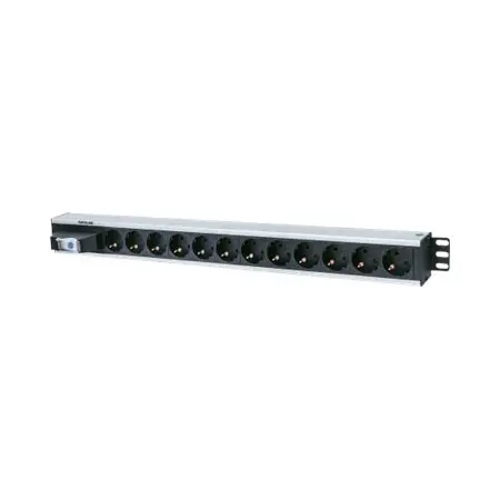 INTELLINET Listwa zasilająca rack-pion 230V/16A 12xEURO 3m