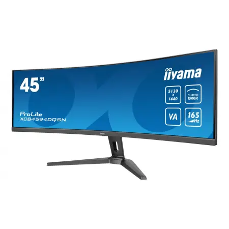 IIYAMA XCB4594DQSN-B1 44.5inch ETE VA DQHD 165Hz 450cd/m2 0.8ms MPRT USB-C Dock DP 2xHDMI KVM 3xUSB3.2 Speakers 13cm Height Adj. (P)