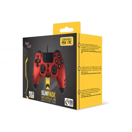 STEELPLAY Slim Pack Wired Controller Ruby Red Multi