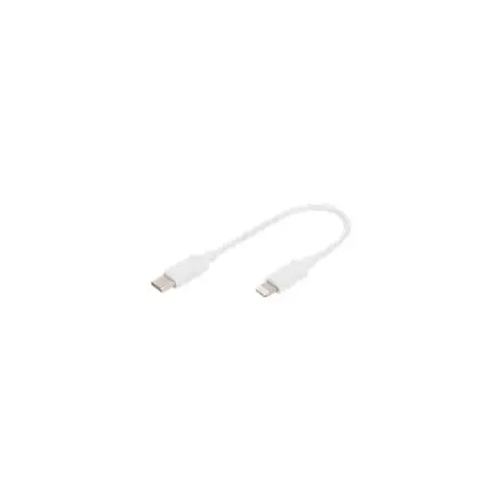 DIGITUS Type C to lightning MFI C94 0.15m Data and charging cable white 5V 3A