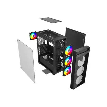 GEMBIRD Gamingowa obudowa komputerowa ARGB Fornax K700 ATX czarna