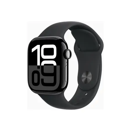 APPLE Watch Series 10 GPS 42mm Jet Black Aluminium Case with Black Sport Band - S/M