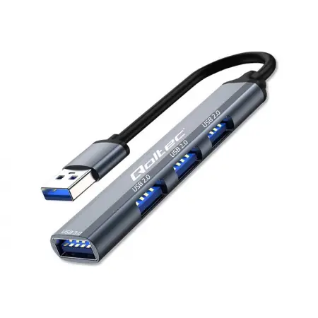 QOLTEC 53793 Hub Adapter USB 3.0 4w1 USB 3.0 3x USB 2.0