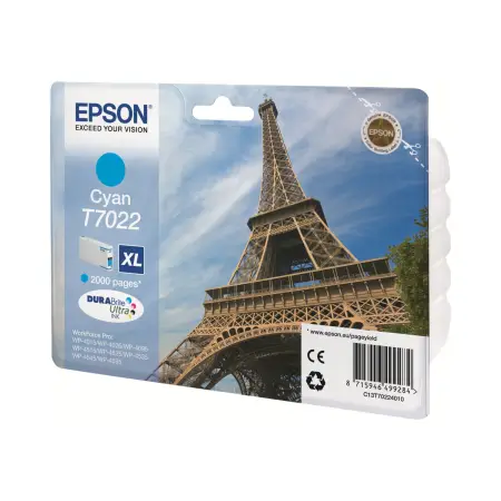 EPSON C13T70224010 Tusz Epson T702 cyan XL 2000str WP4000/4500