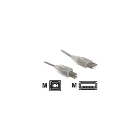 DELOCK 82057 Delock kabel USB 2.0 AM-BM + ferryt, 0.5m