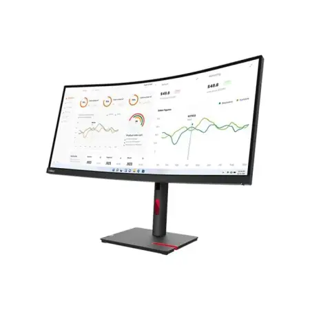 LENOVO ThinkVision T34w-30 34inch VA WLED 21:9 350cd/m2 4ms HDMI DP USB-C 3.2 G1 + ThinkVision MC60 Monitor Webcam