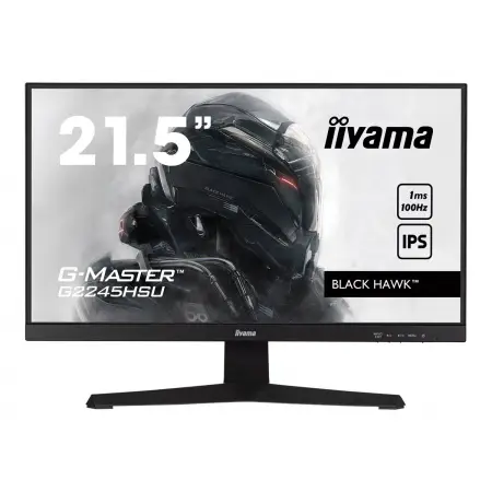 IIYAMA G2245HSU-B1 G-Master Black Hawk 21.5inch ETE IPS FHD 100Hz 250cd/m2 1ms HDMI DP USB-HUB 2x2.0 Speakers Black Tuner (P)