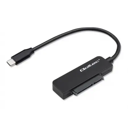 QOLTEC 52269 Adapter SATA / Przejściówka na dysk SSD HDD 2.5 / USBC / Super speed 5Gb/s / 2TB