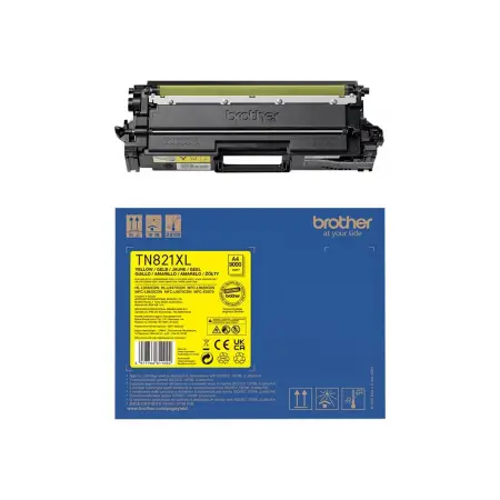 BROTHER TN-821XLY Super High Yield Yellow Toner Cartridge for EC Prints 9000 pages