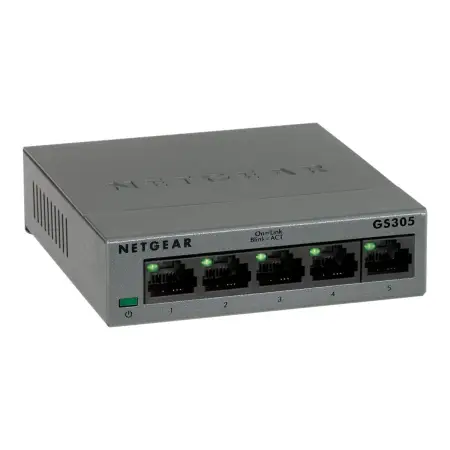 NETGEAR GS305-300PES Netgear 5-Port Gigabit Desktop Switch Metal 300-SERIES (GS305 v3)