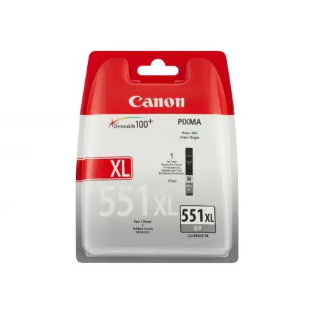 CANON 1LB CLI-551XLGY ink cartridge grey high capacity 3.350 pages 1-pack XL