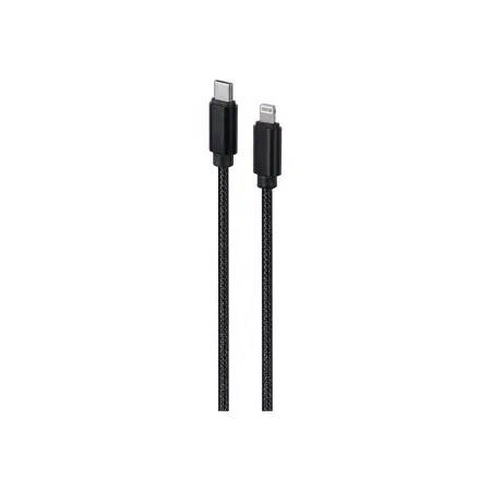 GEMBIRD Kabel USB CM - do 8 pin w oplocie tekstylnym wtyki w osłonie metalowej 1.8m Czarny
