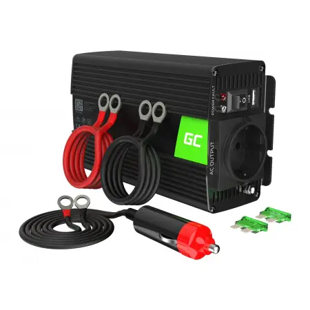 GREEN CELL Car Power Inverter 24V to 230V Pure Sine 500W