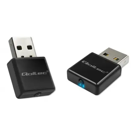 QOLTEC 56986 Bezprzewodowy Ultra szybki mini adapter NANO WiFi Standard N USB 2.0 300Mbps