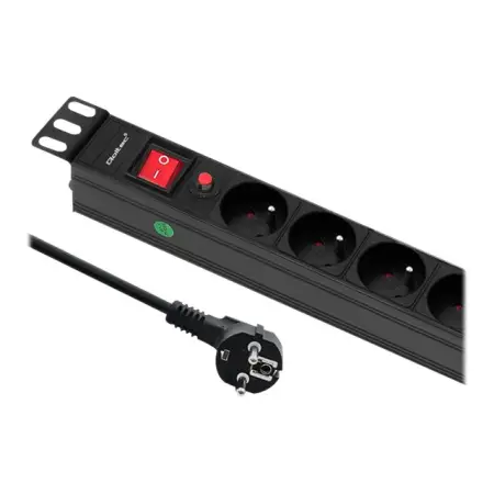 QOLTEC 53996 Listwa zasilająca Qoltec do RACK 19 16A 1U PDU 8xSCHUKO 2m