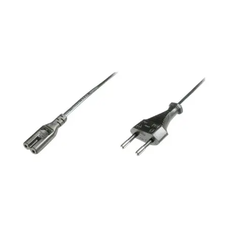 ASM AK-440114-012-S Assmann Kabel połączeniowy zasilający Typ Euro (CEE 7/16)/IEC C7,M/Ż czarny 1,2m