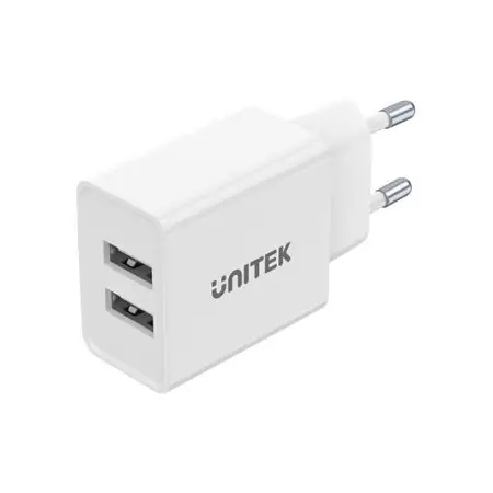 UNITEK Ładowarka P1113A-EU 2x USB-A 12W biała