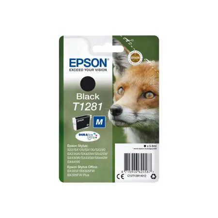 EPSON C13T12814012 Tusz Epson T1281 black Stylus S22/SX125/SX425W/BX305F