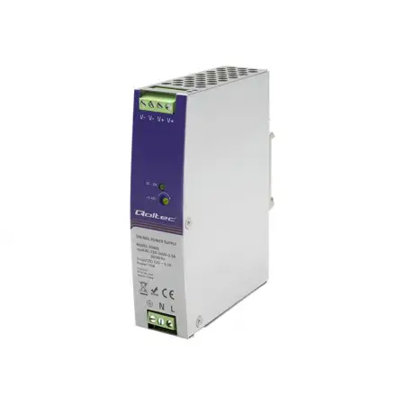 QOLTEC 50905 Przemysłowy zasilacz na szynę DIN 75W 12V 6.3A