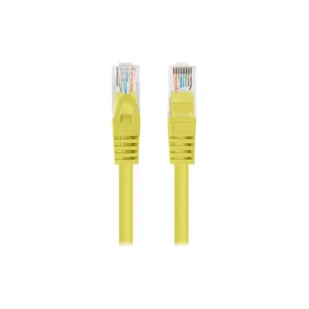 LANBERG Patchcord Cat.6 UTP 0.25m yellow 10-pack