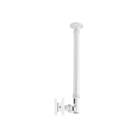 NEOMOUNTS FPMA-C100WHITE Uchwyt sufitowy do monitora 10-30cali max 12kg tilt/swivel/rotate regulacja wysokości 79-129cm