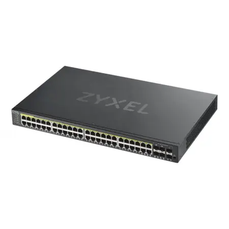 ZYXEL GS192048HPV2-EU0101F Zyxel GS1920-48HPv2 48-port GbE Smart Managed PoE Switch 4x GbE combo (RJ45/SFP)