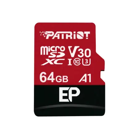 PATRIOT PEF64GEP31MCX Patriot EP Series 64GB MICRO SDXC V30 up to 100MB/s