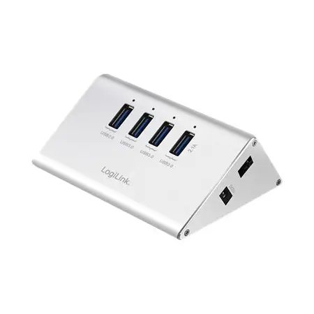 LOGILINK UA0227 LOGILINK - Hub biurkowy USB 3.0 Hub 4-portowy, z zasilaczem