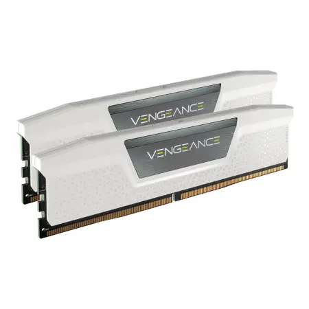 CORSAIR VENGEANCE 32GB 2x16GB DDR5 6400MT/s DIMM Unbuffered 32-40-40-84 Std PMIC XMP 3.0 White Heatspreader 1.4V