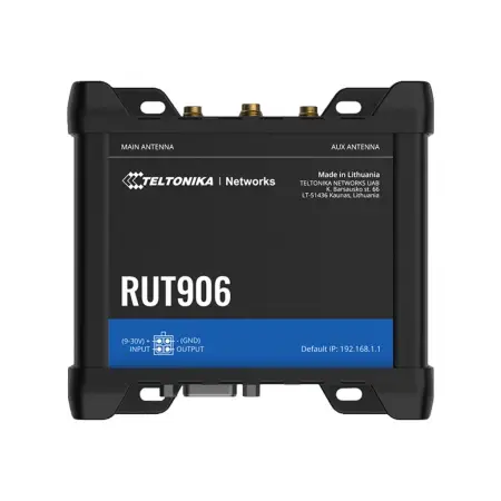 TELTONIKA NETWORKS RUT906 LTE/4G/3G/2G RS232/RS485 Industrial Router