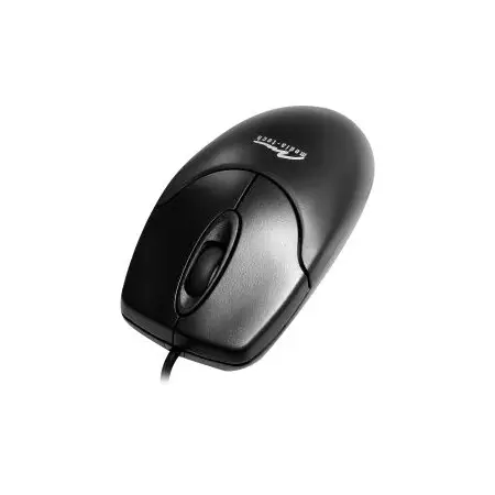 MEDIATECH MT1075K-PS2 OPTICAL MOUSE - Standardowa myszka optyczna, 3 przyciski + rolka, 800 cpi, PS/2