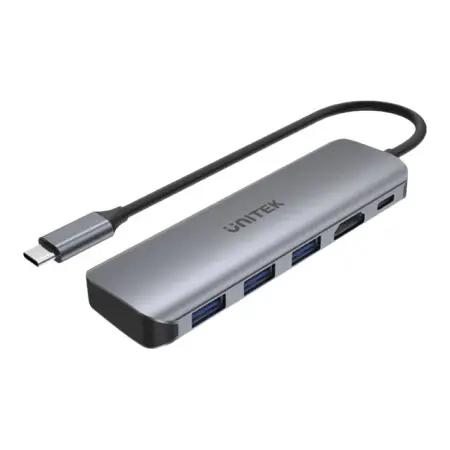 UNITEK H1107E Hub USB-C 3xUSB 3.1 Gen1 PD 100W HDMI 4K