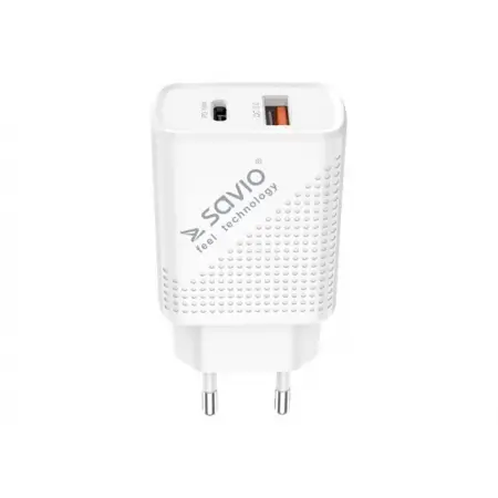 SAVIO LA-04 Wall USB charger Quick Charge Power Delivery 3.0 18W