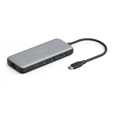 DIGITUS USB-C Docking Station 8-Ports 2xHDMI 3xUSB3.0 1xRJ45 1xSD 1xMicroSD 1xUSB-CPD