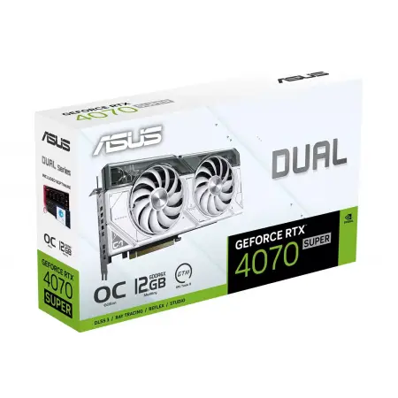 ASUS Dual GeForce RTX 4070 SUPER White OC Edition 12GB GDDR6X