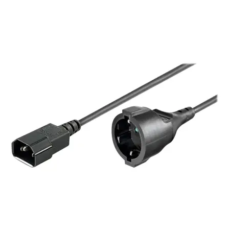 MANHATTAN Kabel Adapter Zasilania IEC320 C14 na Schuko F Gniazdo 1.5m