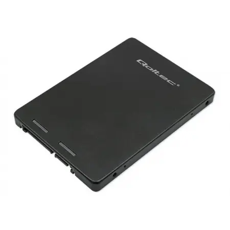 QOLTEC 52265 Adapter na dysk M.2 SSD SATA NGFF do SATA III 2TB Super speed 6Gb s Czarny