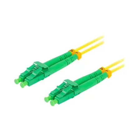 LANBERG fiber optic patchcord SM LC/APC-LC/APC duplex 1m LSZH g657a1 3.0mm yellow